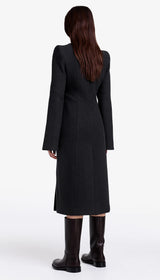 PAGODA BRANDO TRUMPET SLEEVE COAT