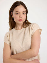 TABBY CASHMERE TANK OAT