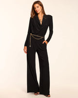 Eden Jersey Cowl Neck Jumpsuit