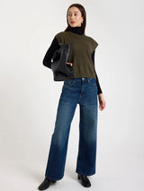 TABBY CASHMERE TANK KHAKI