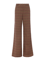 Pilar Houndstooth Wide Leg Trouser