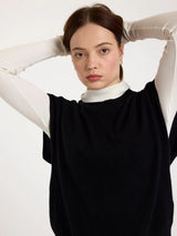 TABBY CASHMERE TANK BLACK