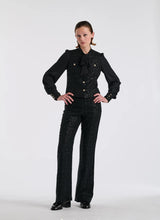 Tweed trousers Black