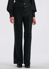 Tweed trousers Black