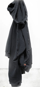 BASICGOODNESS light-terry/fluff hoodie - volcano