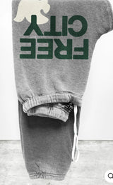 FREECITY HEATHER sweatpant - heather army