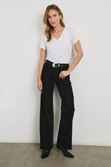 Classic V Neck T-Shirt - White