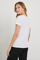 Classic V Neck T-Shirt - White