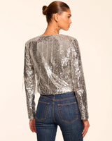 Sapphire Sequin Fringe Jacket
