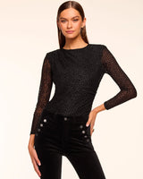 Larry Velvet Burnout Long Sleeve Top