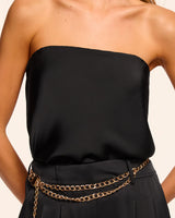 Ruben Strapless Bodysuit Noir