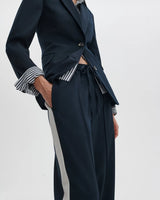 Siena Wool Side-Stripe Pants