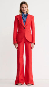 WIDE LEG PINTUCK TROUSER
