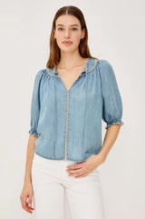 Belina Top
Washed Blue