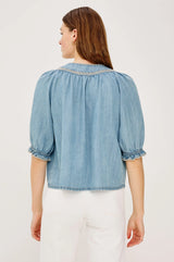 Belina Top
Washed Blue
