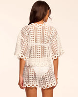 Dottie Cotton Embroidered Coverup Top