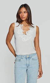 ADIHA LACE COMBO BLOUSE