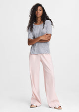 Rag and Bone Heather grey short sleeve drape back tshirt