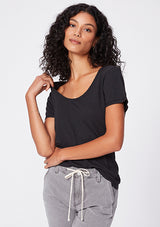 Frame mid rise scoop neck tshirt