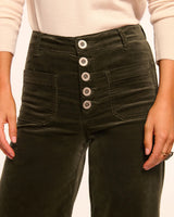 Cindy Velvet Wide Leg Jean