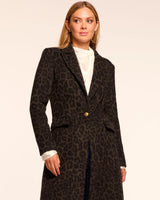 Julia Printed Wool Blend Coat