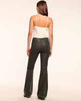 Helena Coated High-Rise Flare Jean
