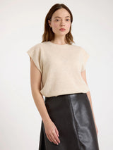TABBY CASHMERE TANK OAT