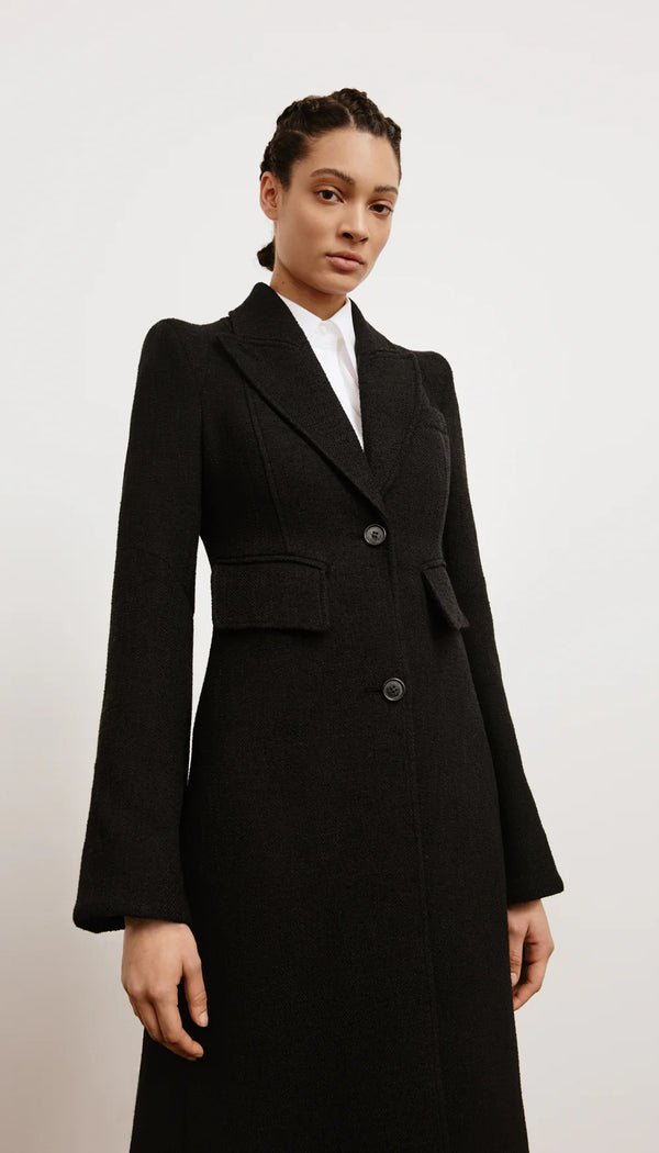 PAGODA BRANDO TRUMPET SLEEVE COAT