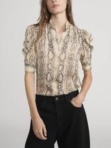 The Gillian Top Snakeskin