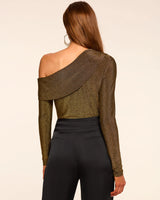 Carrie Sparkle Knit Off-The-Shoulder Top