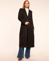 Julia Printed Wool Blend Coat