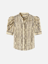 The Gillian Top Snakeskin