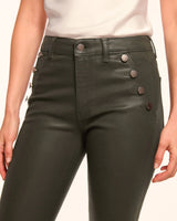 Helena Coated High-Rise Flare Jean