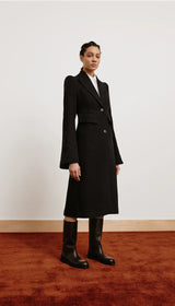 PAGODA BRANDO TRUMPET SLEEVE COAT