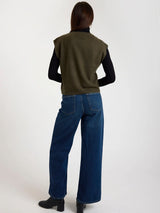 TABBY CASHMERE TANK KHAKI