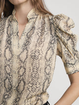 The Gillian Top Snakeskin