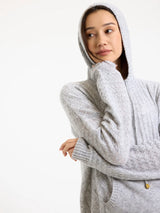 Luxe Cable Cashmere Hoodie
