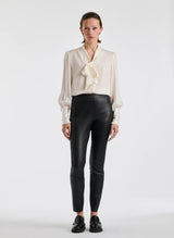 Silk pussy bow shirt