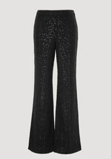 Tweed trousers Black
