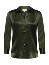 Dani silk blouse olive