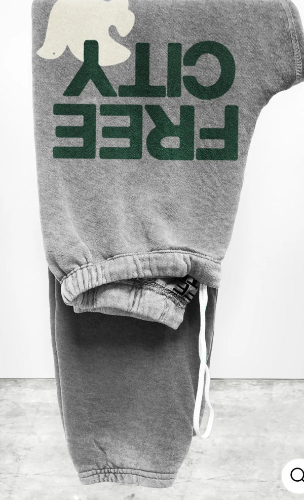 FREECITY HEATHER sweatpant - heather army