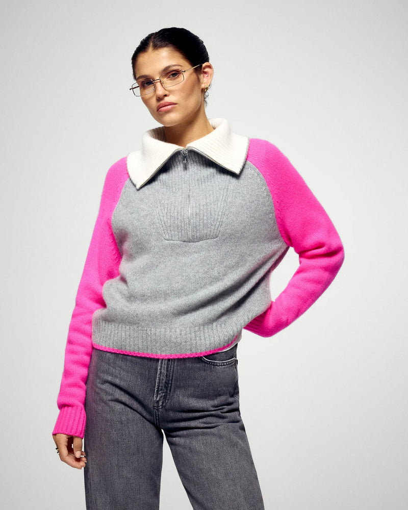 Quarter Zip Neck Sweater