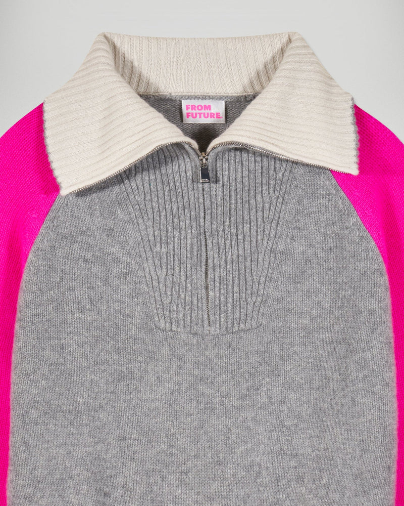Quarter Zip Neck Sweater