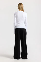 VERONA U-NECK SHIRT WHITE