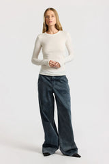 MARBELLA LONG SLEEVE SHIRT BONE