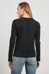 Long Sleeve Crew Neck T-Shirt - Black