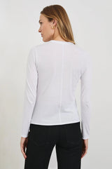Long Sleeve Crew Neck T-Shirt - White