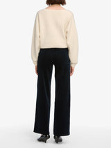 Le Slim Palazzo Corduroy - Navy