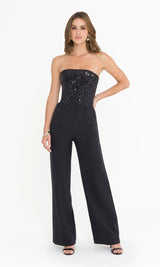 CASEY EMB CREPE JUMPSUIT