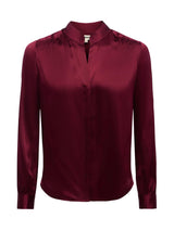 Bianca Silk Blouse Cabernet